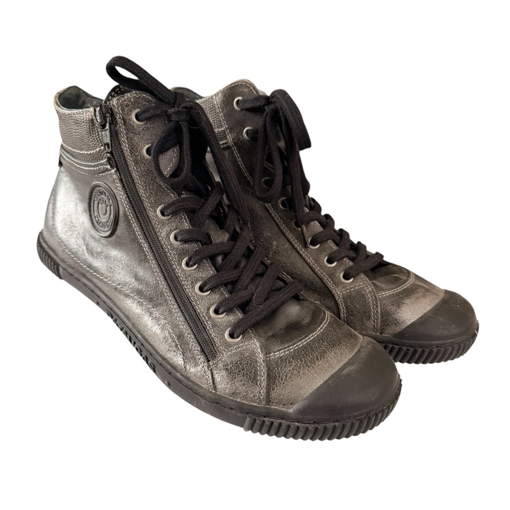 Women's Metallic High-Top Sneakers